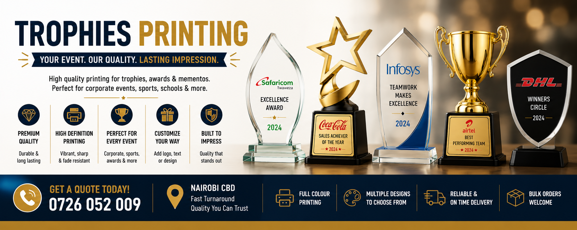 Trophies branding