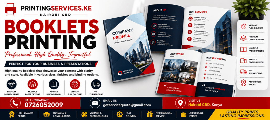 Booklets Printing in nairobi