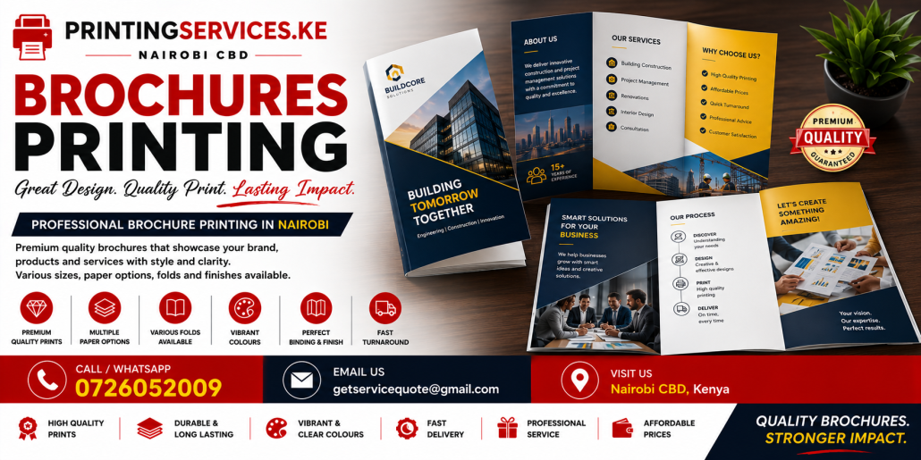 Brochures Printing in nairobi Brochures Printing in nairobi