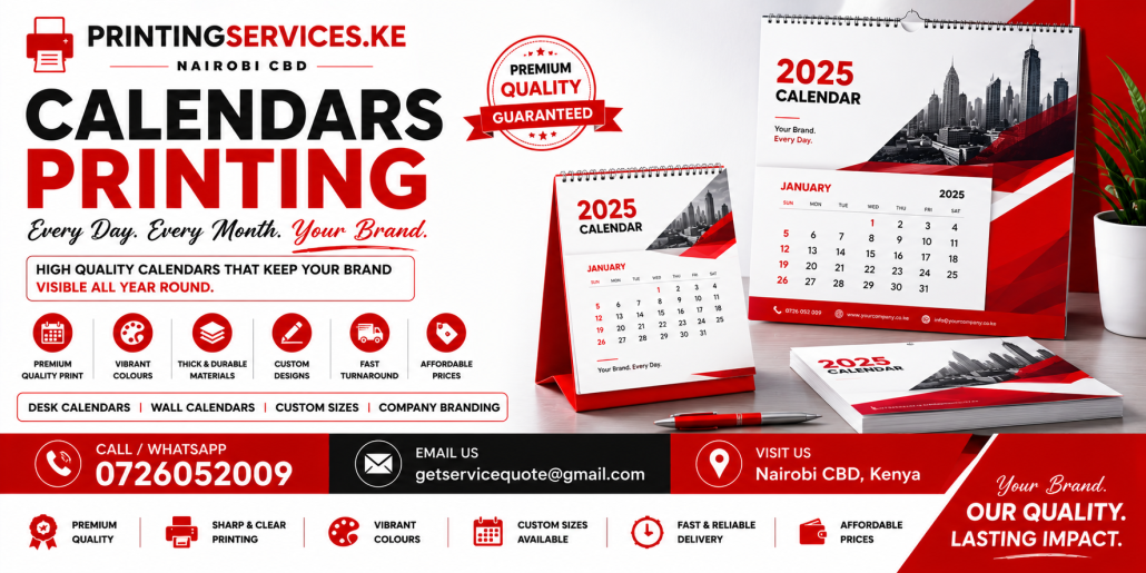 Calendars Printing in nairobi