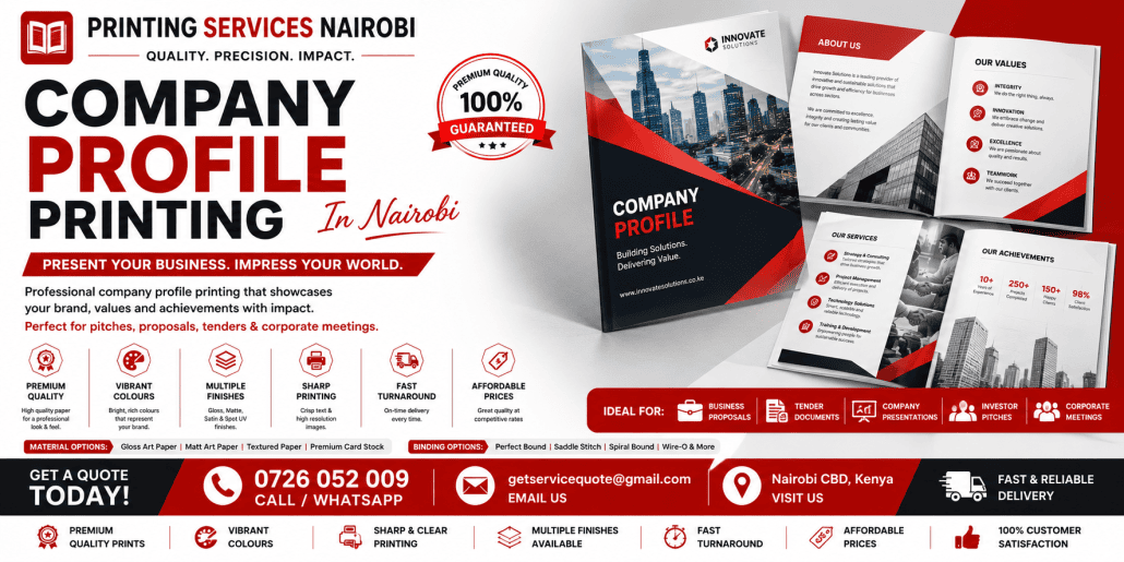 Company Profile Printing