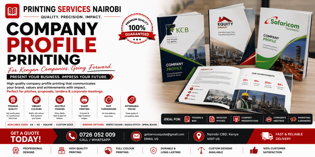Company Profile Printing in nairobi