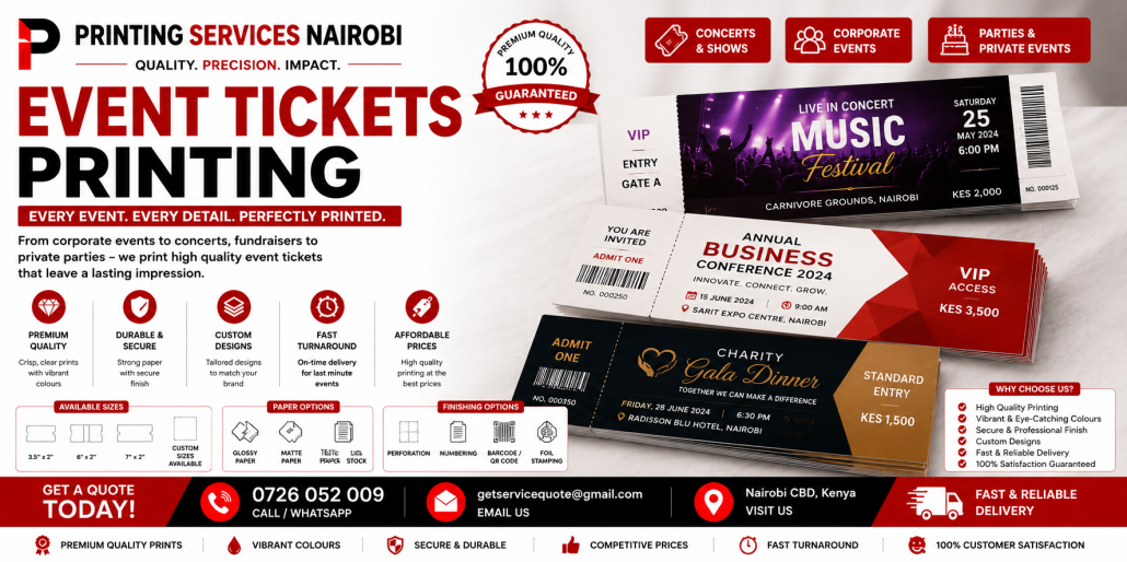 Event Tickets Printing Event Tickets Printing