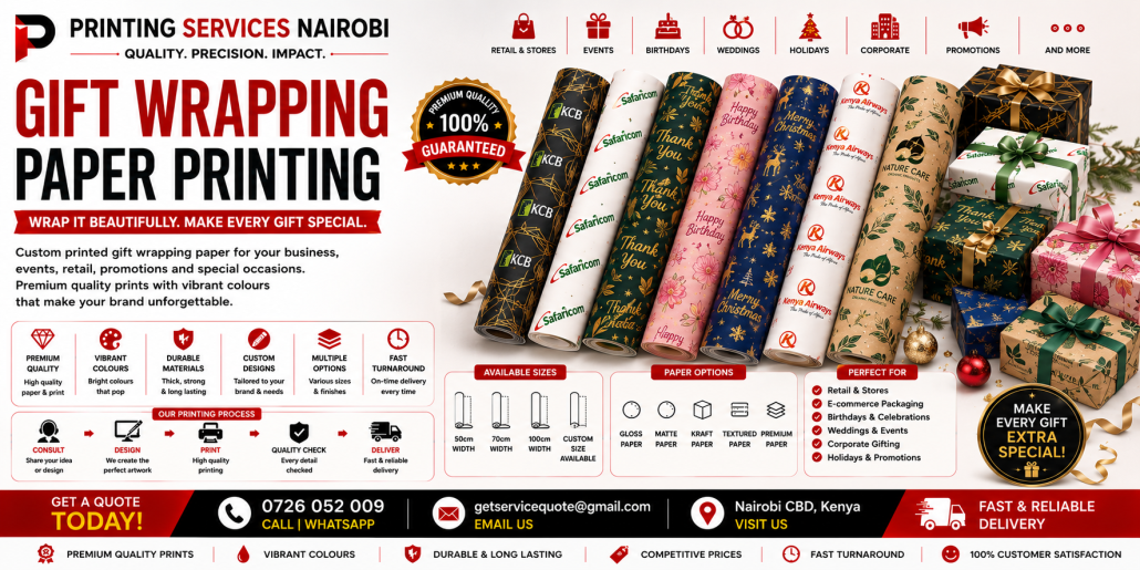 Gift Wrapping Paper Printing in nairobi Gift Wrapping Paper Printing in nairobi