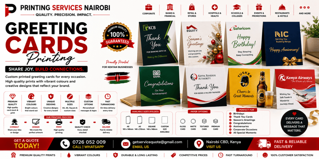 Greeting Cards Printing in nairobi Greeting Cards Printing in nairobi
