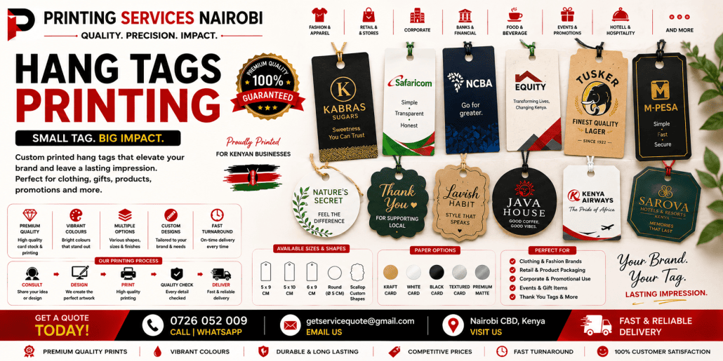 Hang tags Printing Hang tags Printing