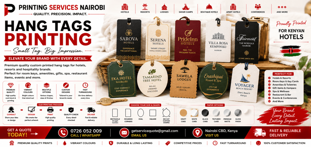 Hang tags Printing in nairobi Hang tags Printing in nairobi