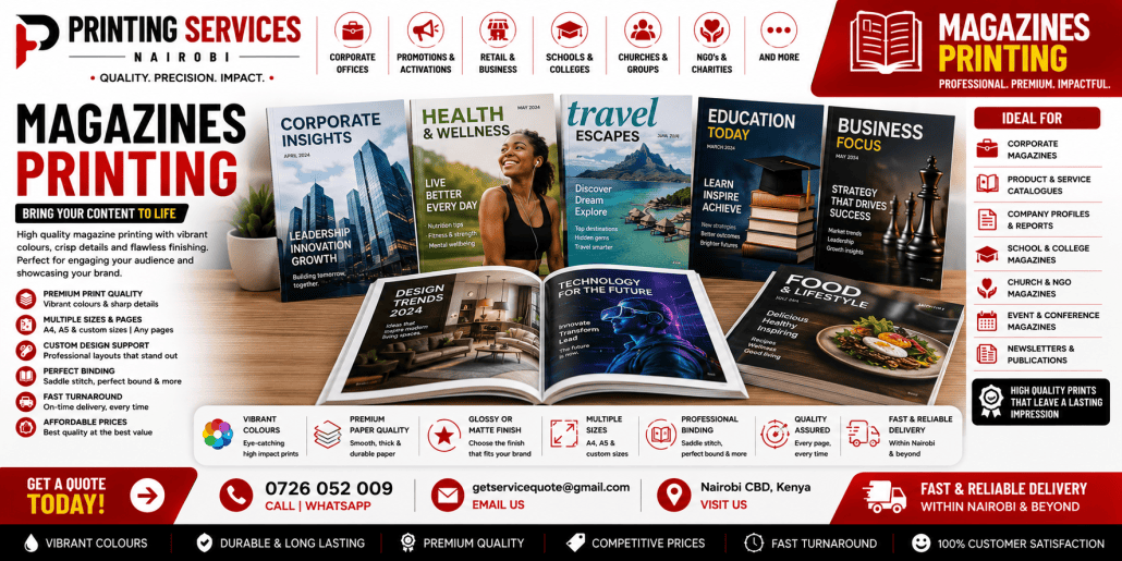 Magazines Printing in nairobi