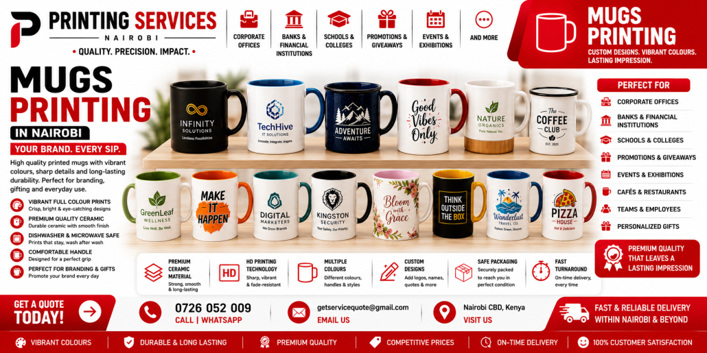 Mugs Printing in nairobi Mugs Printing in nairobi