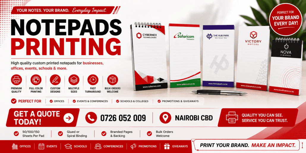 Notepads Printing in nairobi