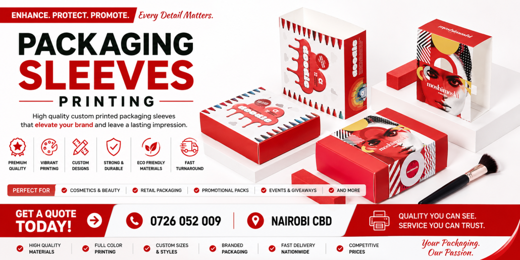 Packaging Sleeves Printing in nairobi