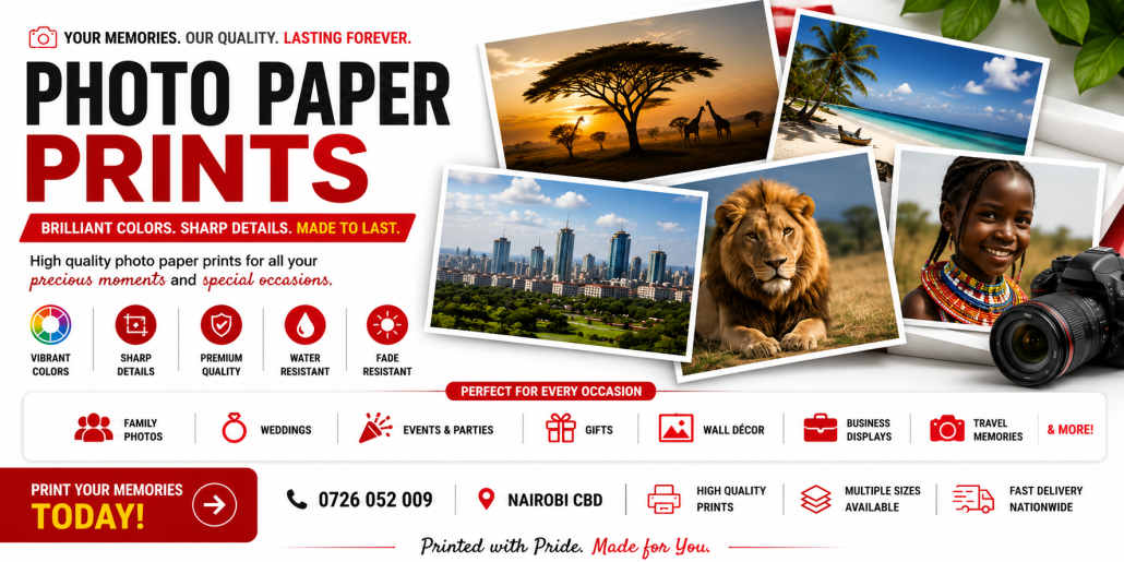 Photo Paper Prints Printing in nairobi Photo Paper Prints Printing in nairobi
