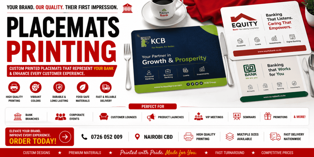 Placemats Printing in nairobi