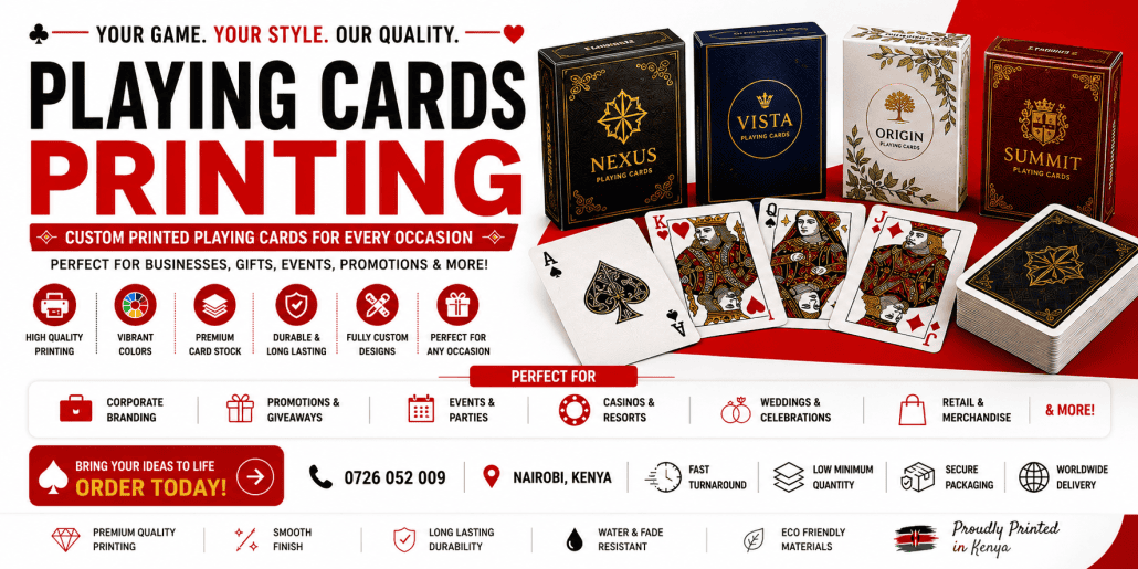 Playing Cards Printing in nairobi