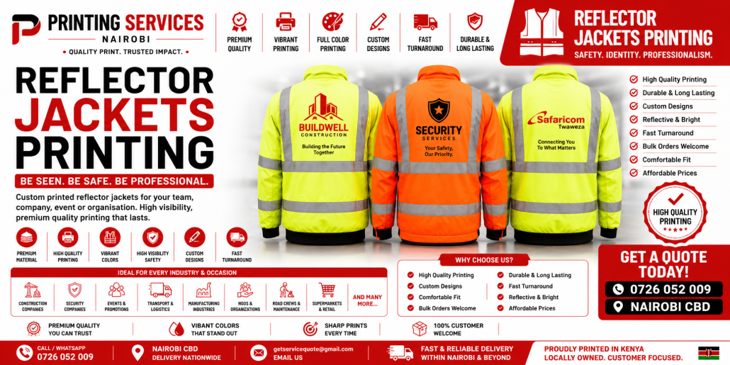 Reflector Jackets Printing Reflector Jackets Printing