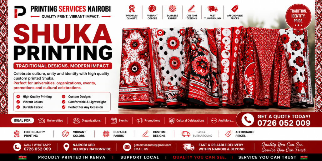Shuka Printing in nairobi