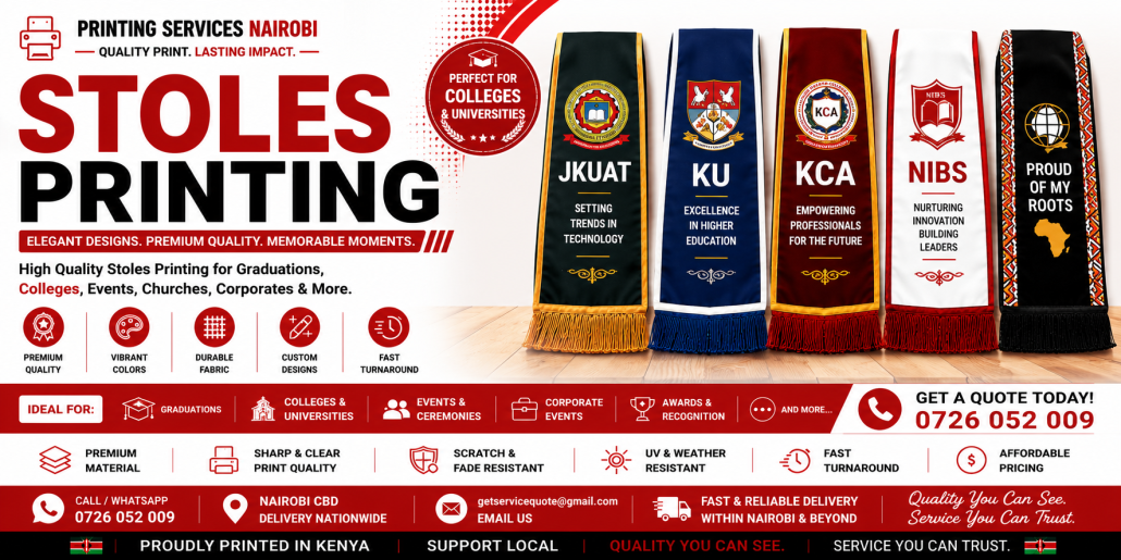 Stoles Printing in nairobi Stoles Printing in nairobi