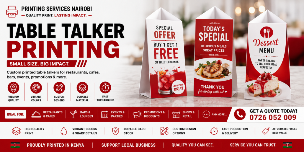 Table Talker Printing Table Talker Printing
