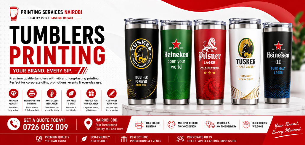 Tumblers Printing in nairobi