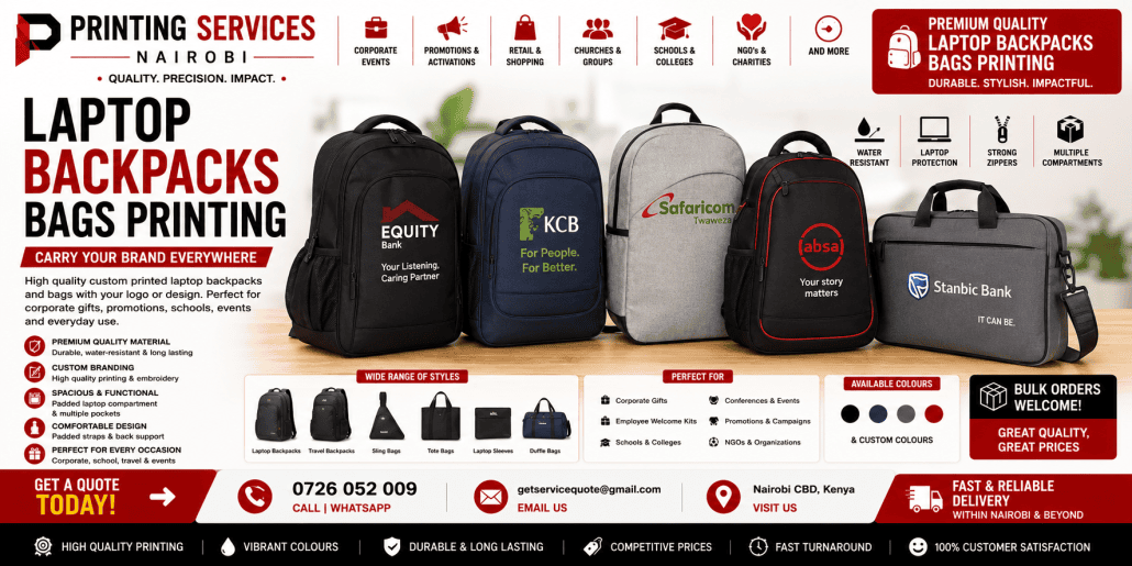 laptop Backpacks Bags Printing